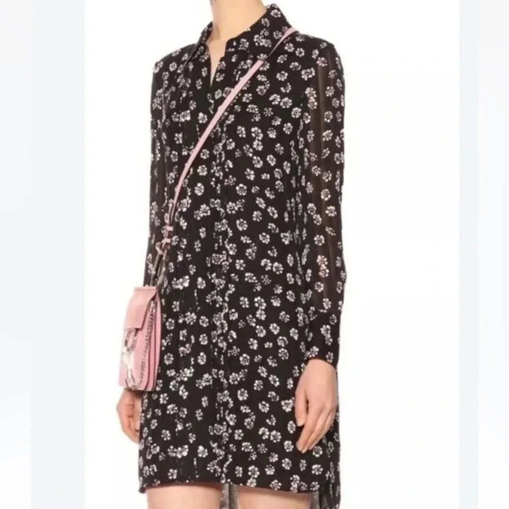 Tory Burch Avery Floral-print Silk Shirt Dress